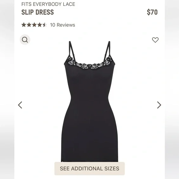 green emerald velvet dress SKIMS FITS EVERYBODY LONG SLIP DRESS LACE ONYX – ONE OF A KIND main image 0